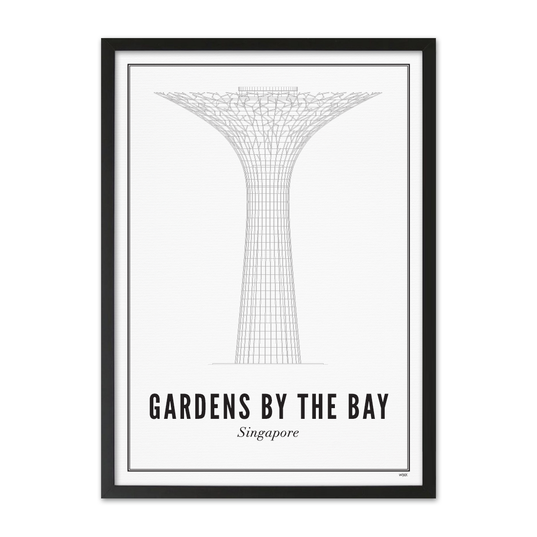 Poster von Singapore - Gardens by the bay | WIJCK.